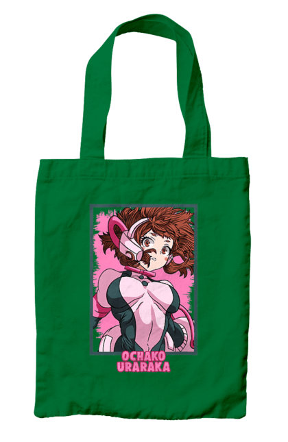 Сумка с принтом Моя геройская академия Урарака. My hero academia, ochako, uraraka, uraraka ochako, академия юэй, аниме, манга, моя геройская академия, очако урарака, урарака. 2070702