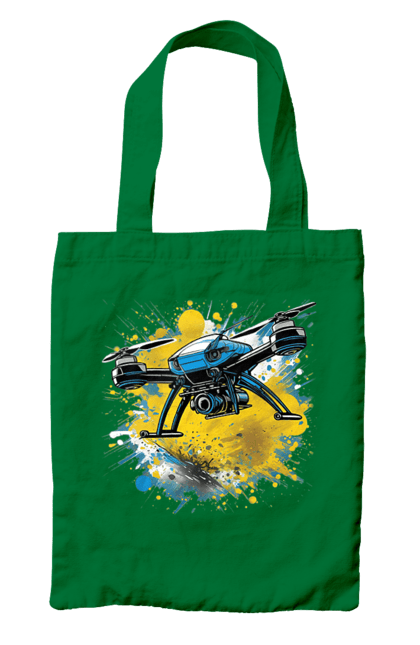 Сумка з принтом "Дрон". Дрон, зсу, символ україни, україна, фпв дрон. 2070702