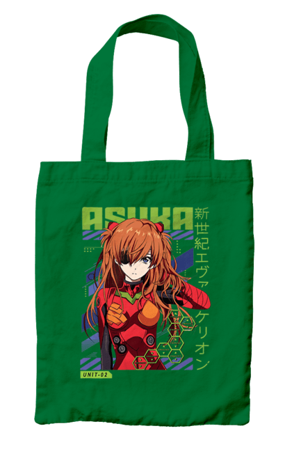 Bag with prints Evangelion Asuka. Anime, asuka, asuka langley sorry, eva 02, evangelion, eve, kaoru, manga, ray, shinji. 2070702