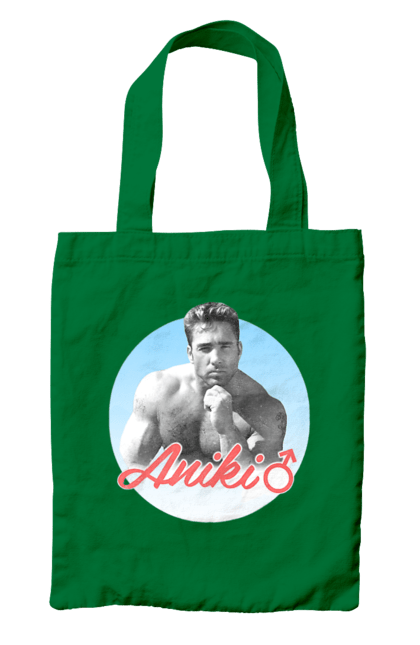 Сумка з принтом "Біллі Херрінгтон". Аніки, біллі, біллі херрінгтон, гачі, гачімучі, гумор, прикольна, херрінгтон. 2070702