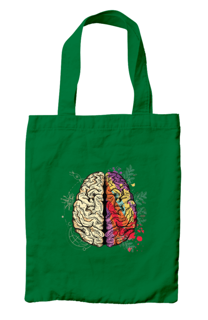 Сумка з принтом "Творчість та логіка". Бінарний, біткоїн, біткойн, валюта, гроші, крипто, наука, програміст, программист, творчество, техно, хакер, художник, цветной. 2070702