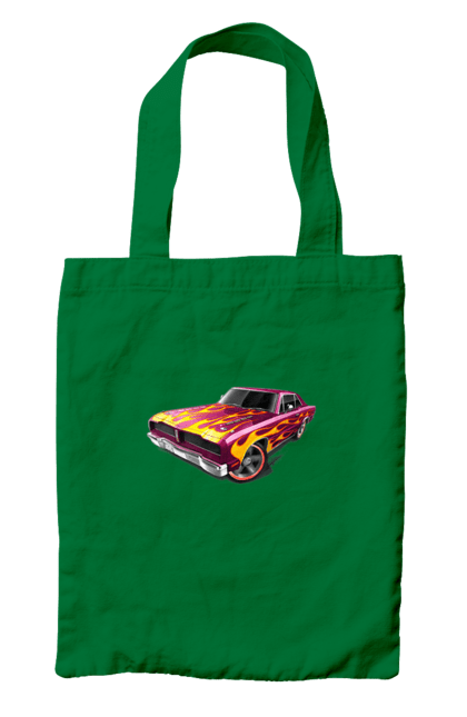 Bag with prints Custom car. Airbrushing, auto, by custom, car, fire, flame, machine, tuning. 2070702