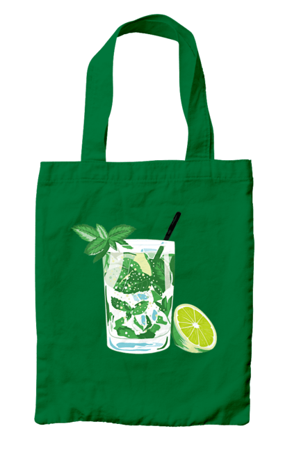 Сумка з принтом "Напій Мохіто І Лимон". Лимон, мохіто, напій. 2070702