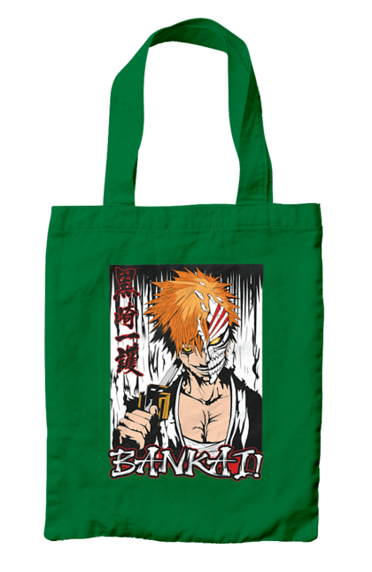 Сумка с принтом Блич Ичиго Куросаки. Anime, bleach, ichigo kurosaki, manga, аниме, блич, ичиго, ичиго куросаки, манга. 2070702