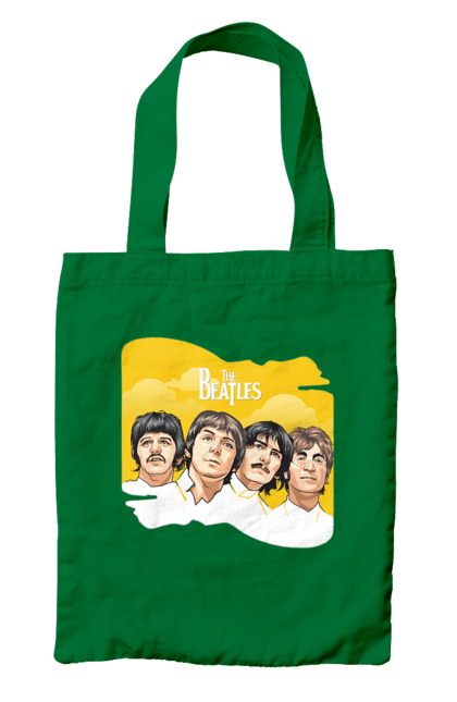 Bag with prints The Beatles. Beatles, george harrison, john lennon, liverpool four, music, paul mccartney, ringo starr. 2070702