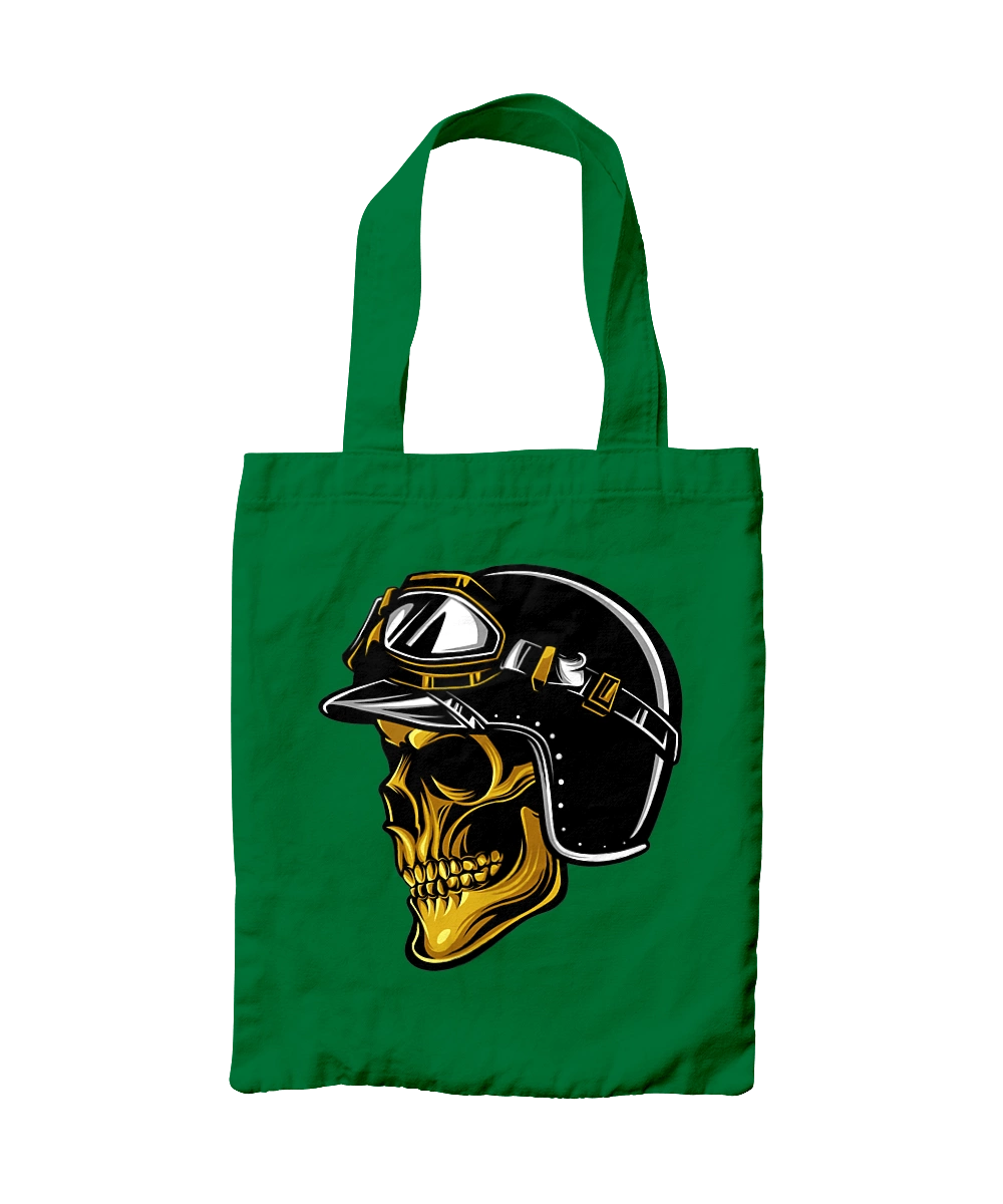 Череп в мотошлеме