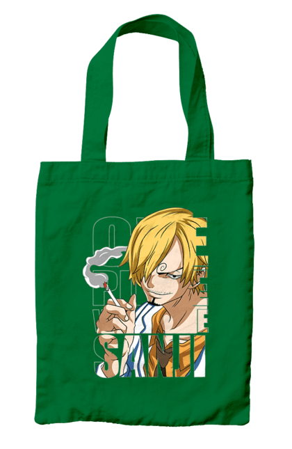 Сумка с принтом Ван Пис Винсмок Санджи. One piece, sanji, аниме, ван пис, винсмок санджи, манга, пираты соломенной шляпы, санджи, черная нога. 2070702