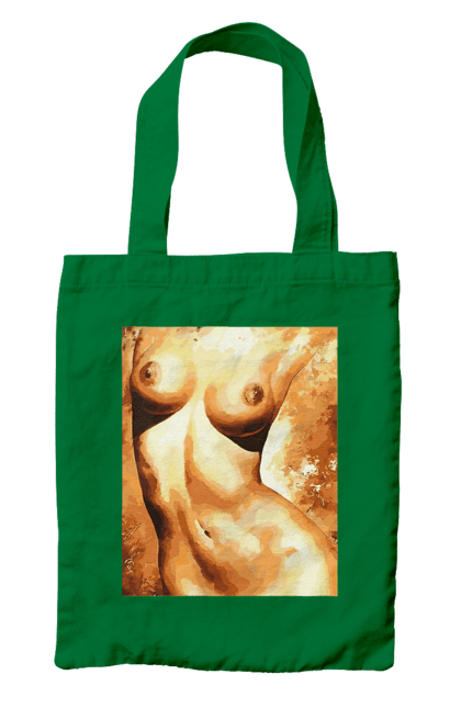 Сумка з принтом "Краса тіла". Вигини жіночого тіла, грація тіла, груди, жіноче тіло, жіночі груди, краса тіла. 2070702