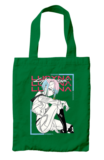 Bag with prints Cyberpunk: Edgerunners Lucy. Anime, cd project, cyberpunk, edgerunners, game, lucy, netflix, video game. 2070702