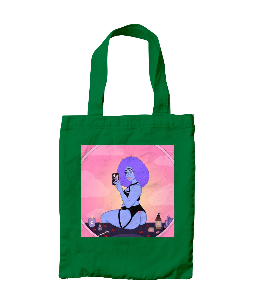 Purple Girl Photo In The Mirror