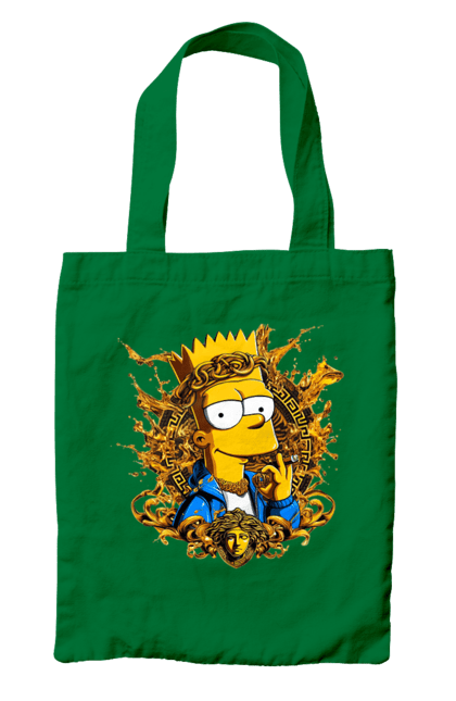 Bag with prints Bart Simpson Versace. Bart, cartoon, serial, simpson, versace. 2070702