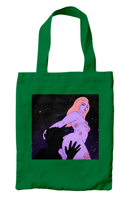 Сумка з принтом "Фіолетова Дівчина". Дівчина, тіло. 2070702