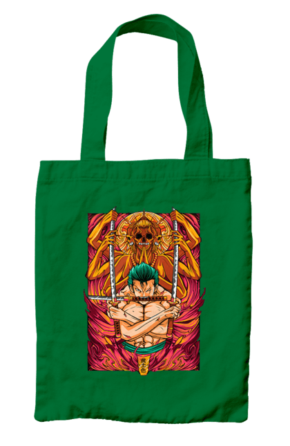 Bag with prints One Piece Zoro. Anime, manga, one piece, roronoa zoro, straw hat pirates, swordsman, zoro. 2070702