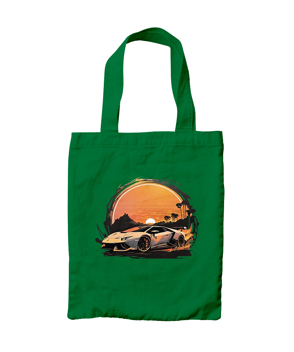 Lamborghini at sunset