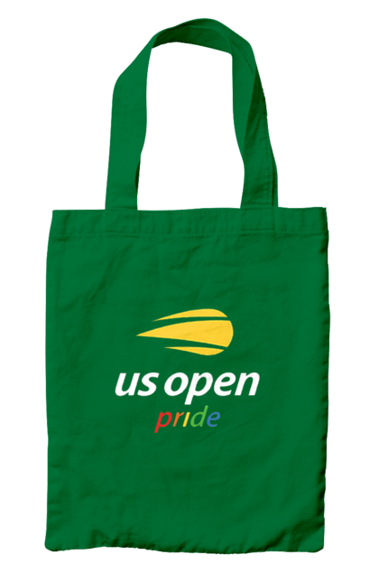 Сумка с принтом Теннисный турнир US Open pride. Большой теннис, игроки, мяч, нью йорк, открытый чемпионат, призовой фонд, ракетка, спонсор, хард, чемпионат америки. 2070702