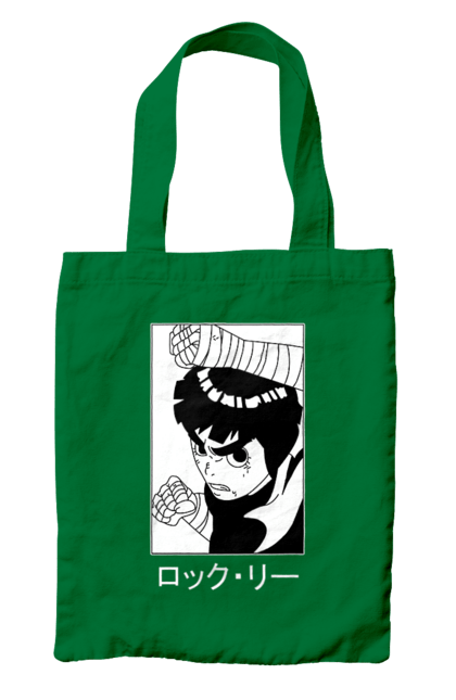 Bag with prints Naruto Rock Lee. Anime, manga, naruto, rock lee, shinobi, team guy. 2070702