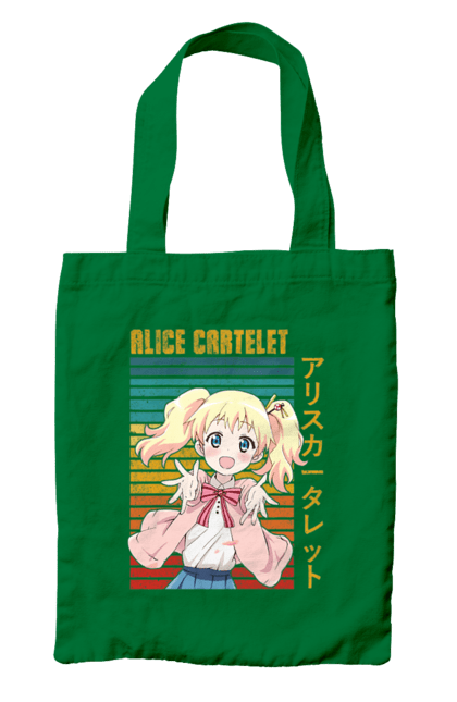 Bag with prints Kiniro Mosaic Alice Cartelet. Alice, alice cartelet, anime, gold mosaic, kiniro mosaic, kinmoza, manga. 2070702