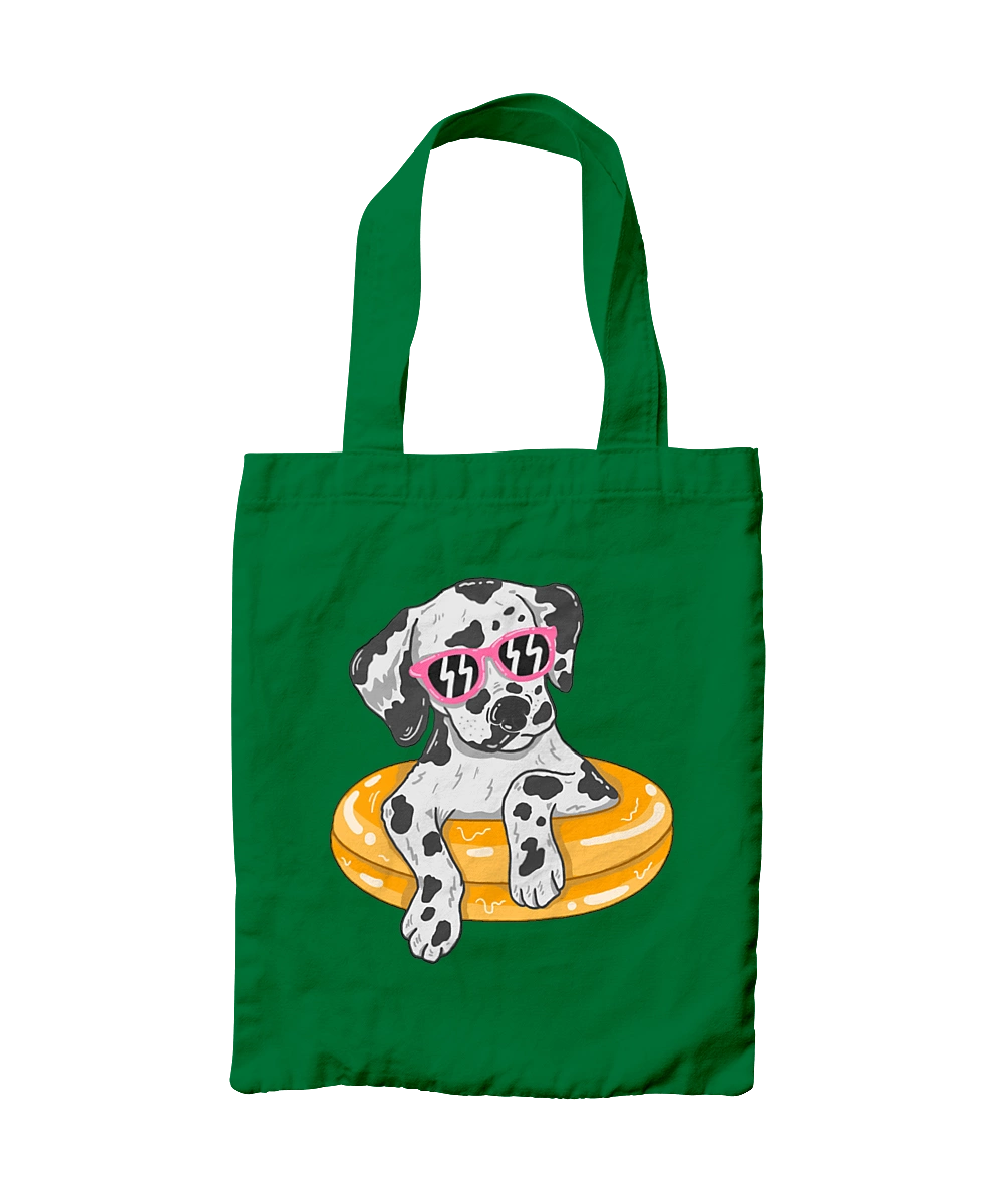 Dalmatian Swims In A Circle