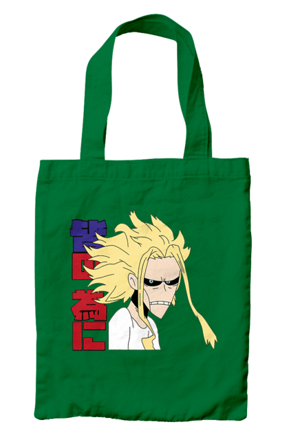 Сумка с принтом Моя геройская академия Всемогущий. All might, my hero academia, yagi toshinori, академия юэй, аниме, всемогущий, манга, моя геройская академия, один за всех, тошинори яги. 2070702