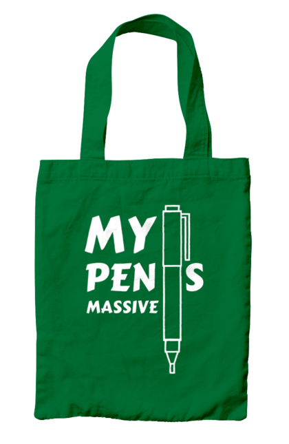 Сумка з принтом "Моя ручка величезна". Гумор, мем, моя ручка величезна, прикол, прикольна, смішна. 2070702