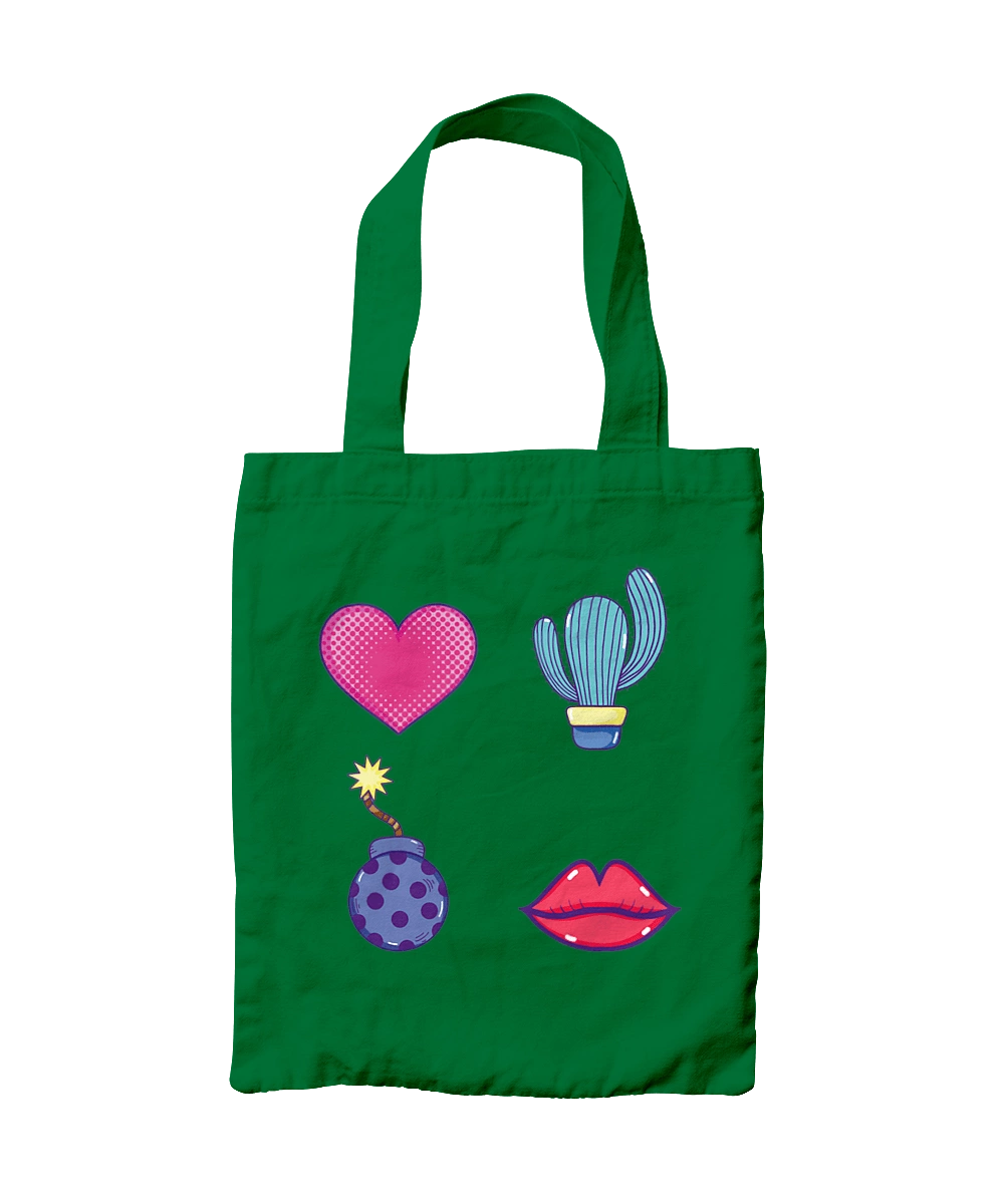 Heart, Cactus, Bomb, Lips