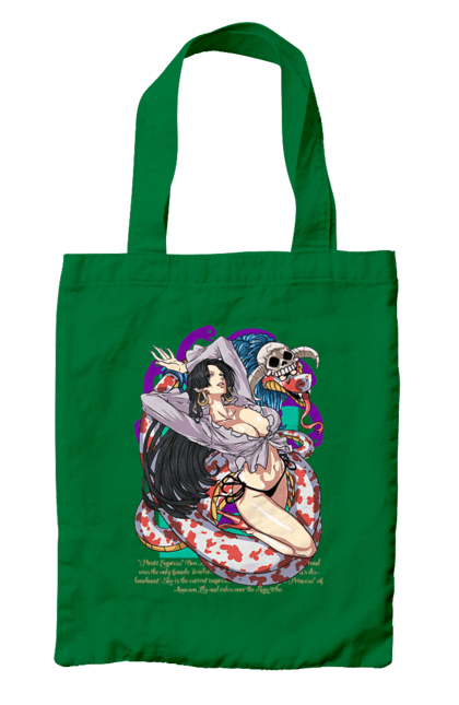 Bag with prints One Piece Boa Hancock. Anime, boa hancock, manga, one piece, pirate empress, straw hat pirates. 2070702