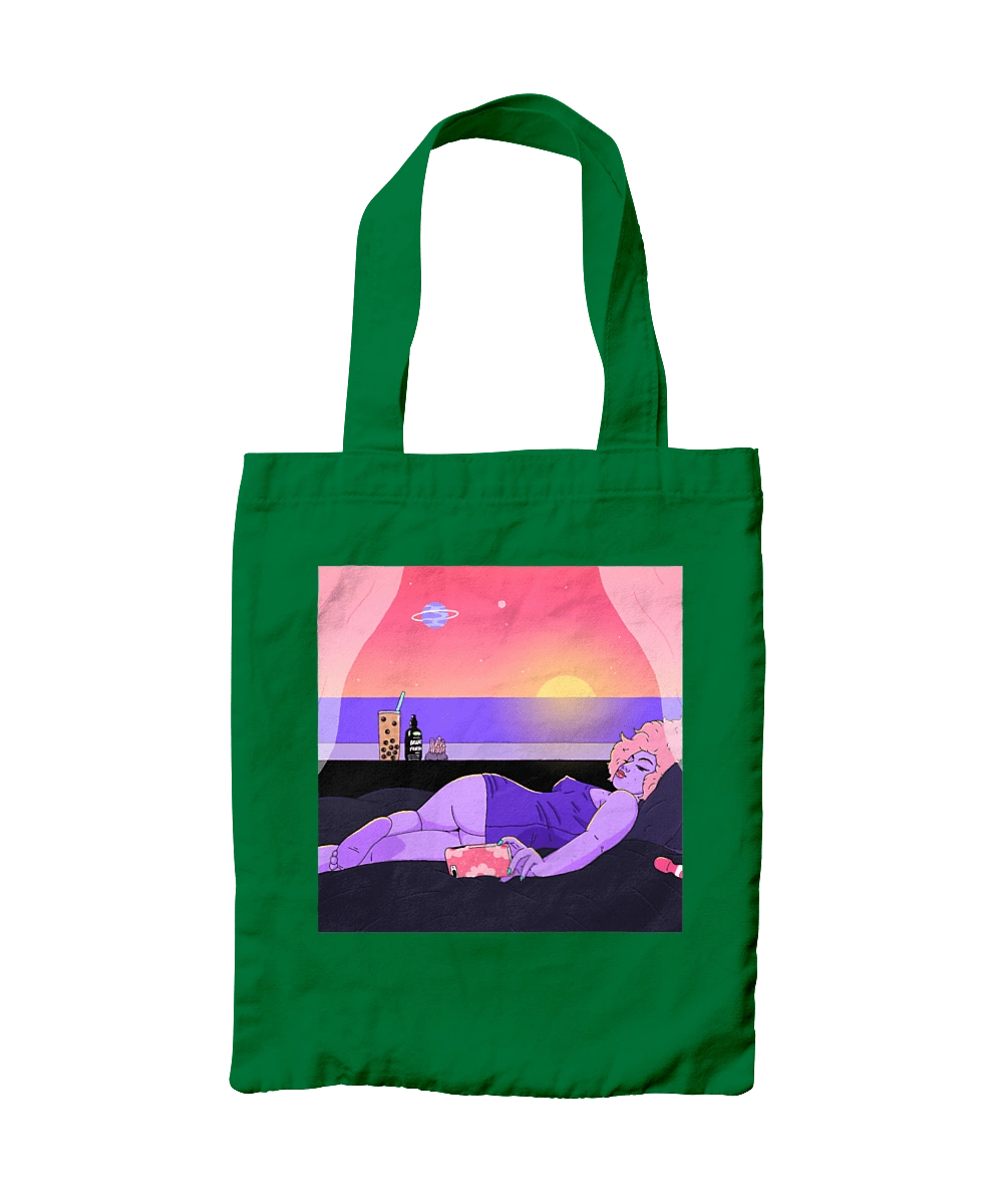 Purple Girl On Vacation