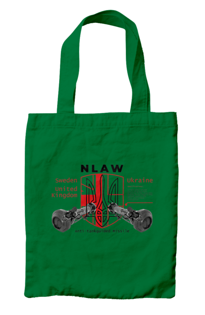 Сумка з принтом "NLAW". Caesar, himars, nlaw, patriot, weapon, zaluzhny. 2070702