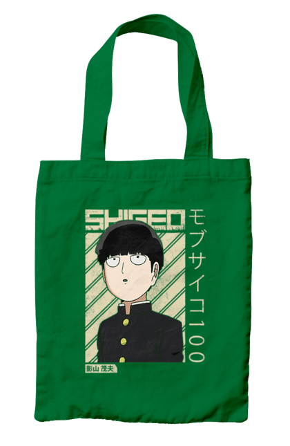 Сумка з принтом "Mob Psycho 100". Anime, manga, mob psycho 100, shigeo kageyama, аніме, манга, моб, моб-вар ят 100, сігео кагеяма, шіґео каґеяма. 2070702