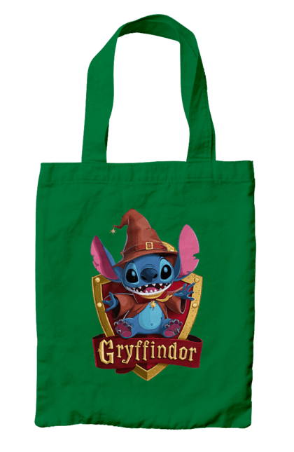 Сумка з принтом "Стіч Ґрифіндор". Gryffindor, harry potter, hogwarts, stich, гаррі поттер, грифіндор, стіч, факультет, франшиза, хогвартс. 2070702