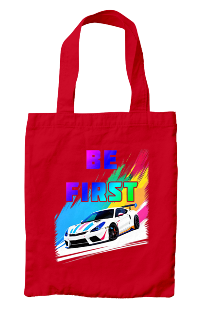 Сумка з принтом "Гонка". Автомобільний, гонка, спортивна машина, спортивний автомобіль. 2070702