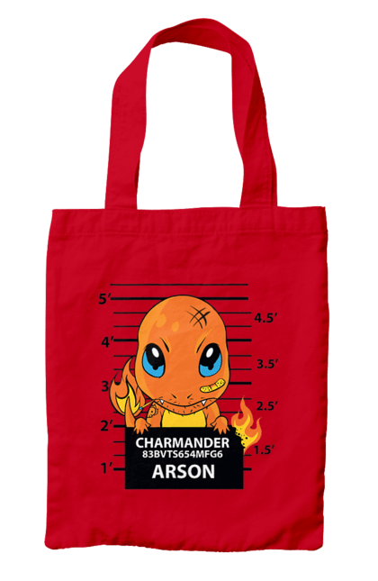 Сумка з принтом "Покемон Чармандер". Charmander, nintendo, pokemon, pokémon go, аніме, ігри, покемон, чармандер. 2070702