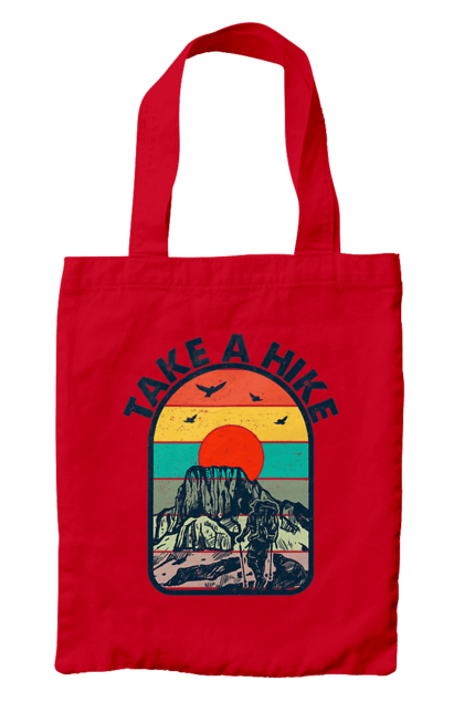 Сумка з принтом "Прогуляйся Альпініст, Гори". Альпініст, гори, похід, прогуляйся. 2070702