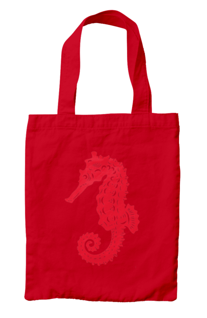 Сумка з принтом "Морський коник". Відпочинок, квіти, літні канікули, літо, море, морський коник, морські жителі. 2070702