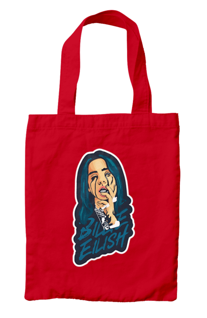 Bag with prints Billie Eilish. Activist, animals, billie eilish, misukant, right, singer. 2070702