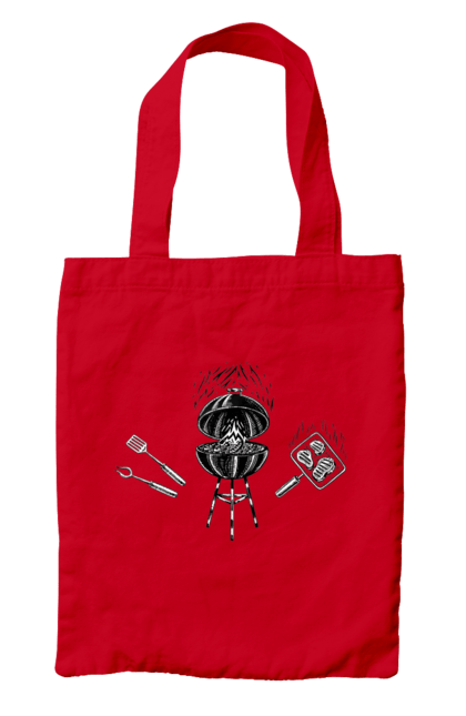 Сумка з принтом "Барбекю Смажити М'ясо". Барбекю, м`ясо, смажити. 2070702