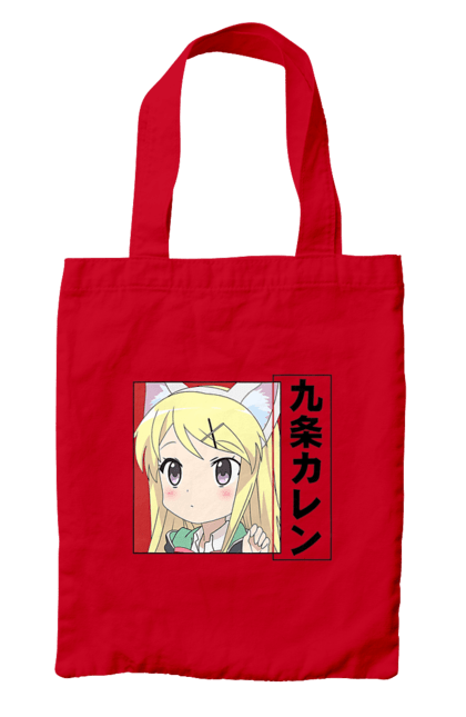 Bag with prints Kiniro Mosaic Karen Kujo. Anime, gold mosaic, karen, karen kujo, kiniro mosaic, kinmoza, manga. 2070702