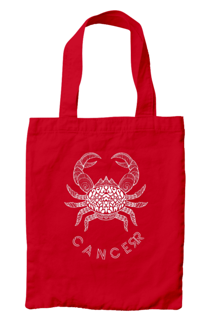 Bag with prints Zodiac Cancer. Cancer, constellation, horoscope, sign, zodiac, zodiac sign. 2070702