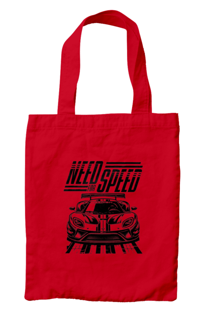 Сумка з принтом "Жага швидкості". Відео ігри, гонки, ігри, комп ютерні ігри, машини, симулятори, швидкість. 2070702