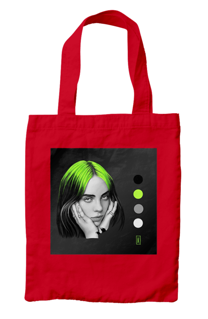 Bag with prints Billie Eilish. Billie, billie eilish, eilish. 2070702