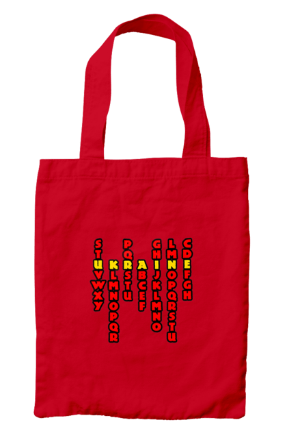 Сумка з принтом "Україна". Абетка, авторський принт, латиниця, літери, напис, текст, україна. 2070702