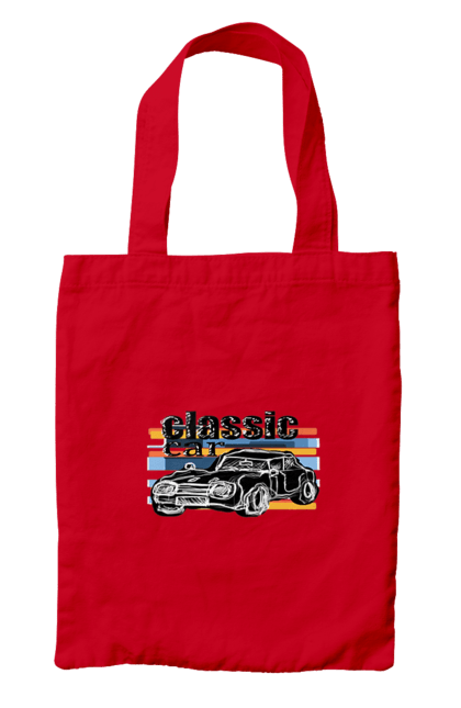 Сумка з принтом "Принт Класичний Автомобіль". Автомобіль, класичний, ретро авто, старовинний автомобіль. 2070702