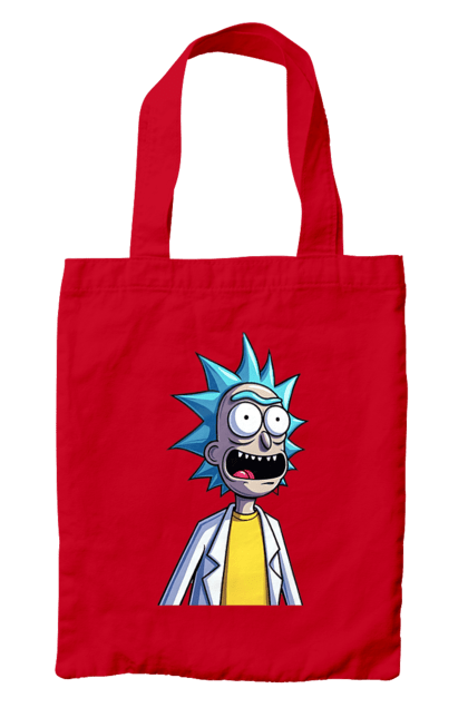 Сумка з принтом "Рік та Морті". Rick and morty, мультфільм, наукова фантастика, пригоди, рік, рік і морті, трагікомедія, чорний гумор. 2070702