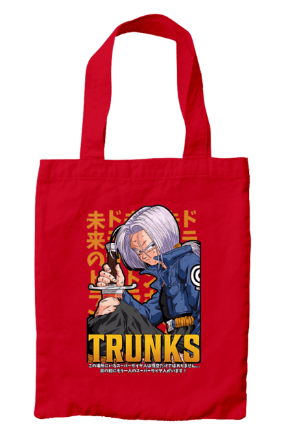 Bag with prints Dragon Ball Trunks. Anime, dragon ball, manga, trunks, tv series. 2070702