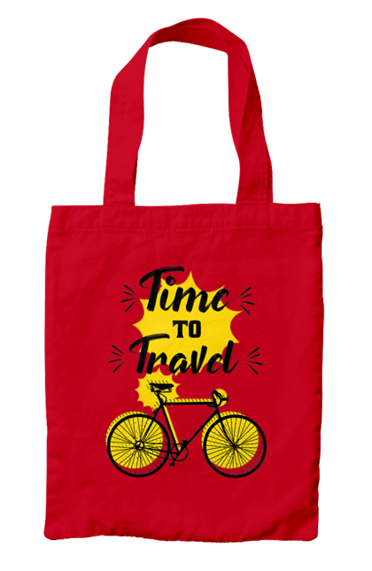 Сумка з принтом "Час Подорожей, Велосипед". Велосипед, подорожувати, час. 2070702