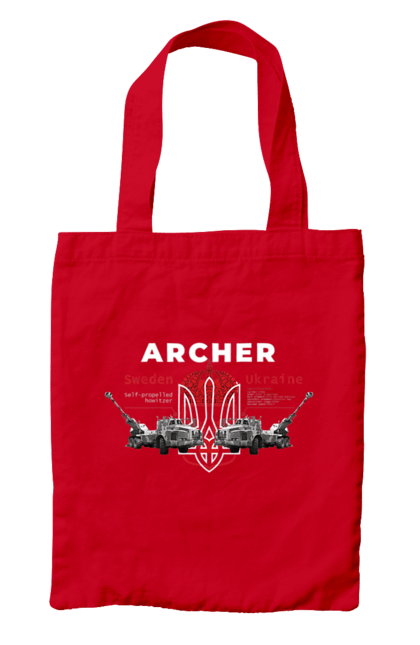 Сумка з принтом "Archer". Archer, bayraktar, caesar, himars, javelin, nlaw, patriot, weapon, zaluzhny. 2070702