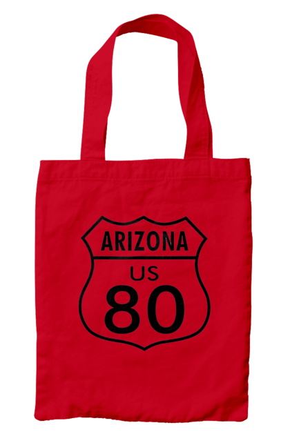 Сумка з принтом "Route 80". Байк, байкер, байкер клуб, брат, брати, брутал, гарячий асфальт, гарячий кінь, гарячий стрижень, дорога 50, дорога 66, дорога 80, дороги америки, дороги україни, жага швидкості, клуб байкерів, мотоцикл, мотоцикліст, справжній чоловік, чувак, швидкість. 2070702