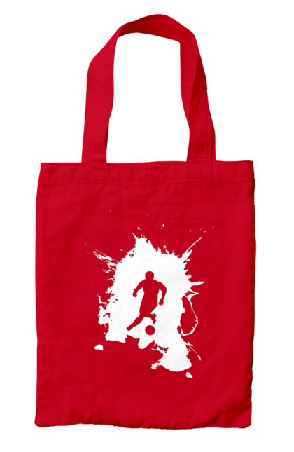 Сумка з принтом "Футбол у серці". Ворота, гол, збірна, м`яч, перемога, спорт, турнір, україна, футбол, чемпіонат. 2070702