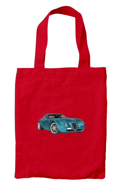 Bag with prints Auto.7. Auto, blue, graphics, photo, retro car. 2070702