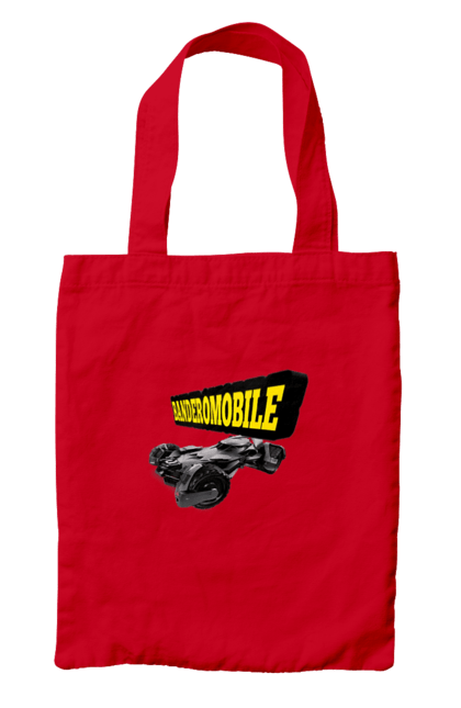 Сумка з принтом "Бандеромобіль". Авто, авто бандери, автомобіль, бандеромобіль, бетмен, бетмобіль, військове авто, супер машина. 2070702